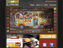 Tablet Screenshot of elcamioncantina.com